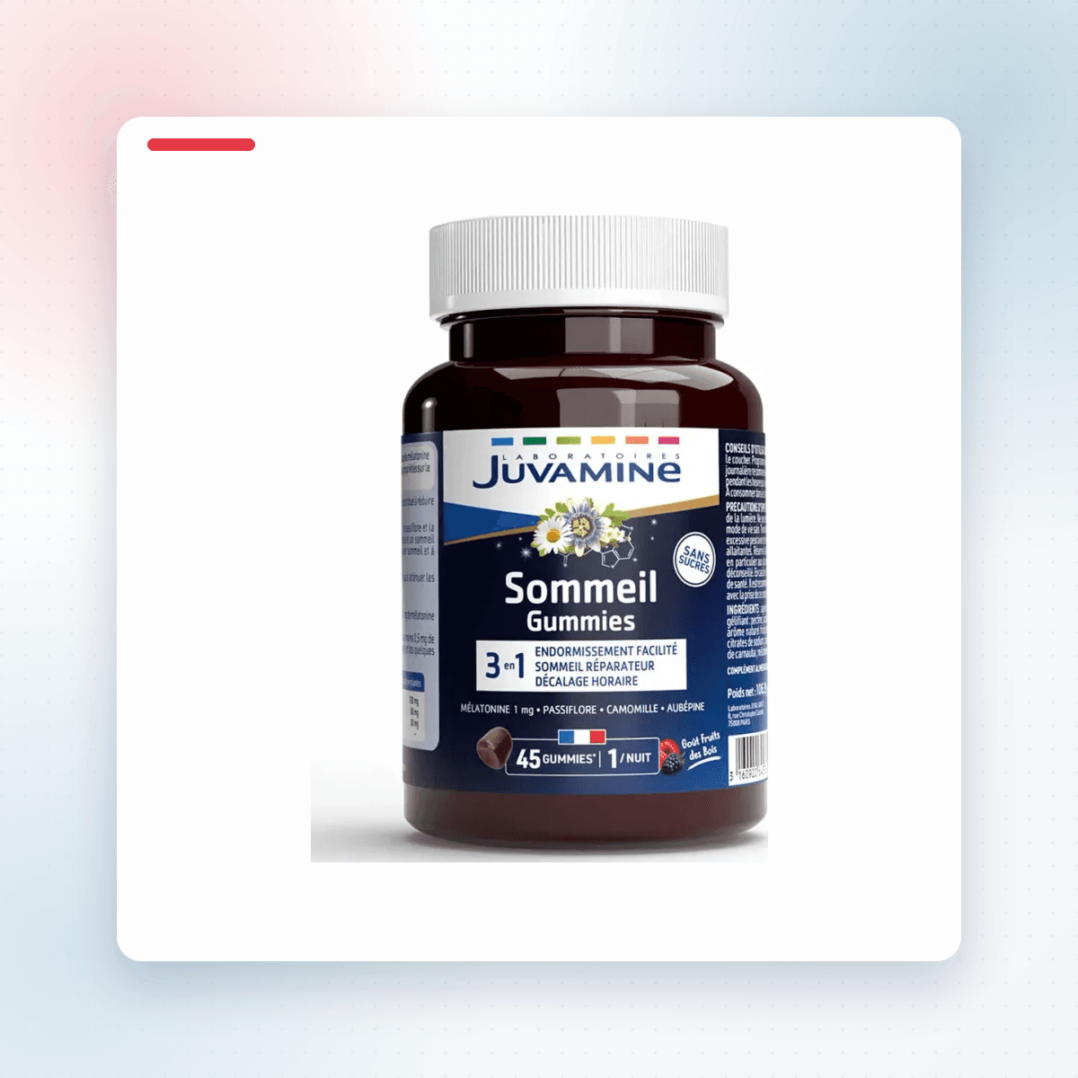 Juvamine Gummies Sommeil 3-en-1